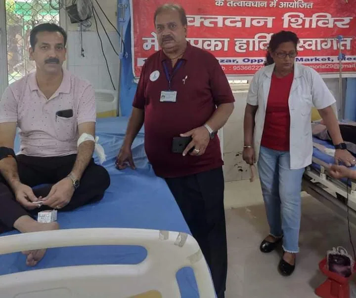 Voluntary Donors at Camp
